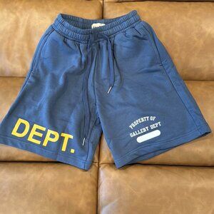 Gallery Dept Blue Shorts DEPT. Logo Mens Size Medium